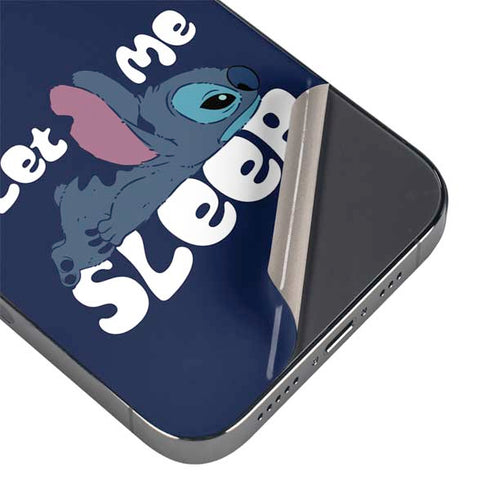 Disney Lilo and Stitch Let Me Sleep iPhone 14 Pro Skin